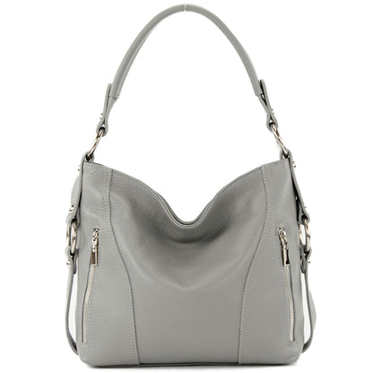 modamoda de T202 Damen Leder Henkeltasche Schultertasche handmade in Italy