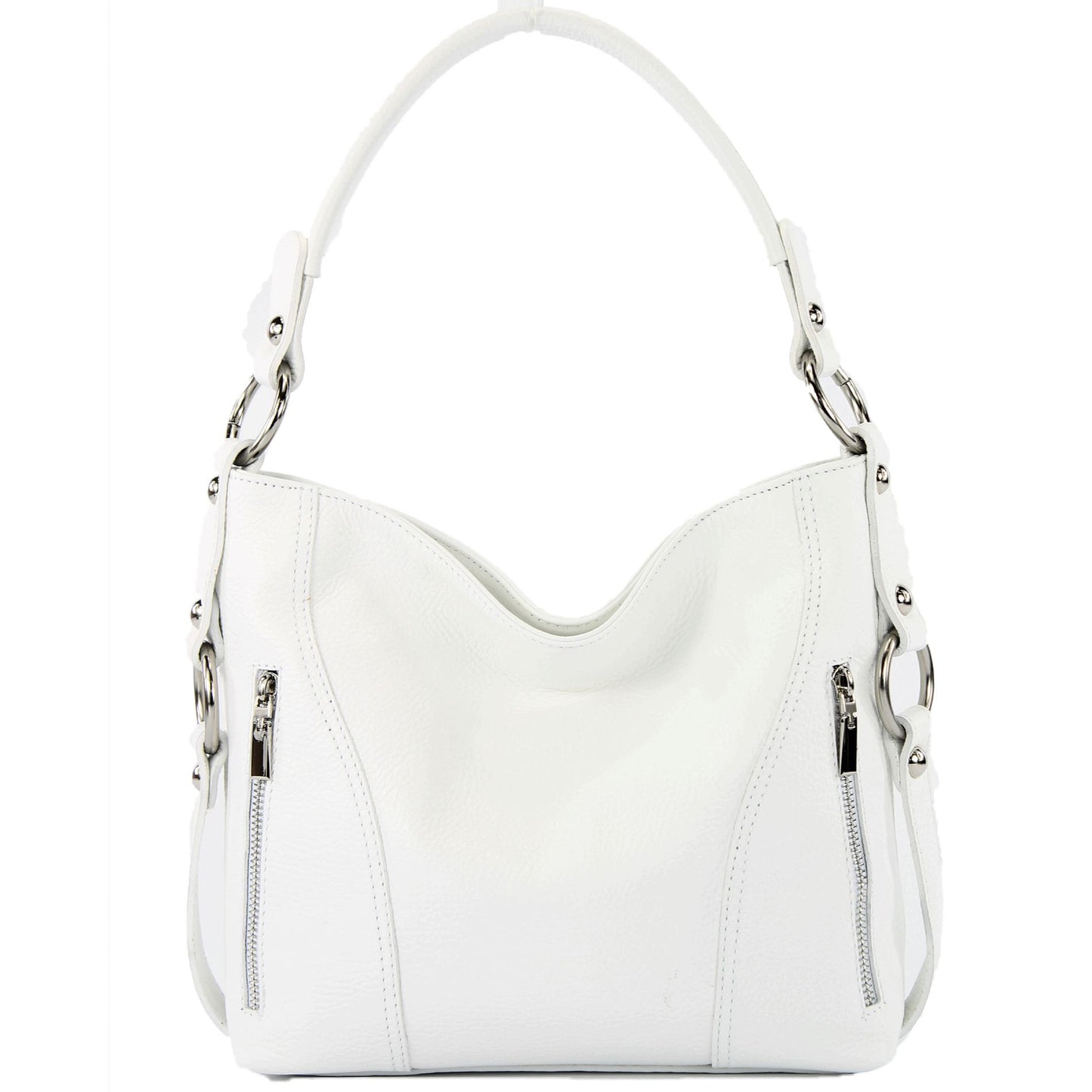 modamoda de T202 Damen Leder Henkeltasche Schultertasche handmade in Italy