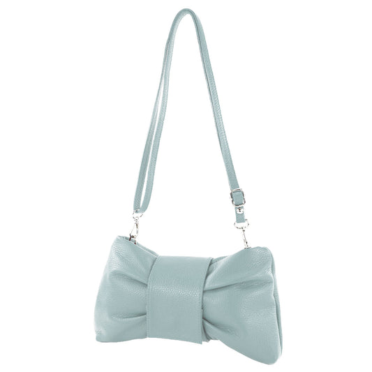 modamoda de T214 Damen Leder Umhängetasche Clutch Schultertasche Schleife handmade in Italy