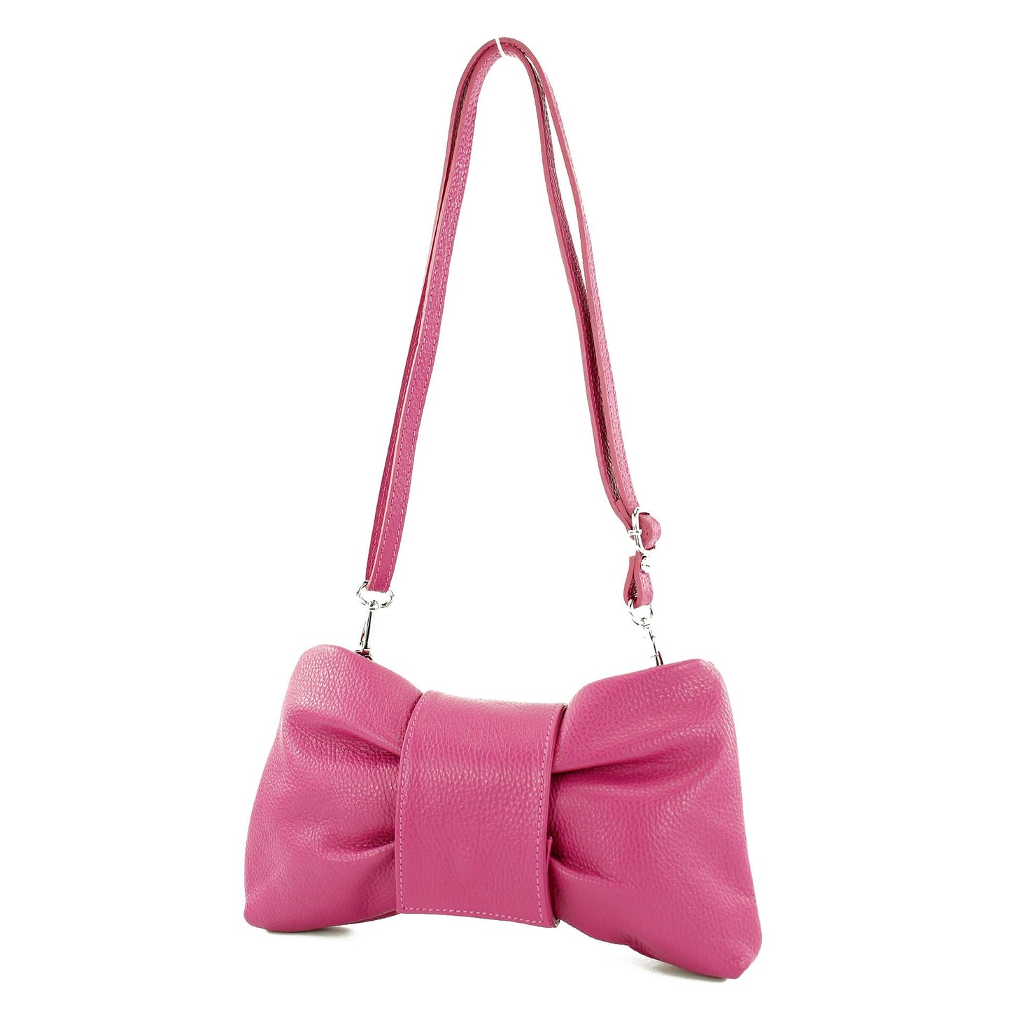 modamoda de T214 Damen Leder Umhängetasche Clutch Schultertasche Schleife handmade in Italy