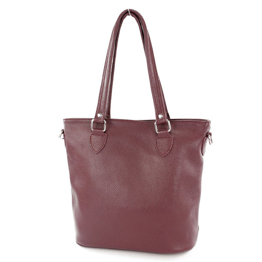 modamoda de - T215 -  Italienische Ledertasche Shopper Large