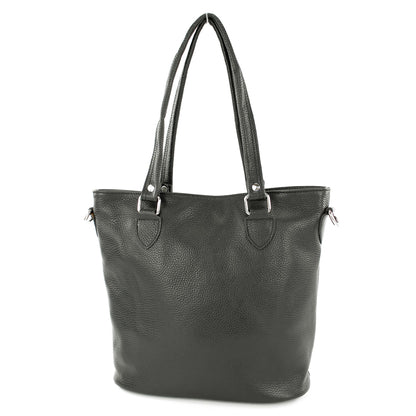 modamoda de - T215 -  Italienische Ledertasche Shopper Large