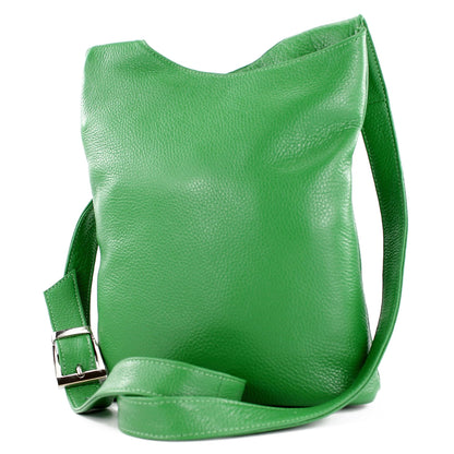 modamoda de T221 Damen Leder Umhängetasche Schultertasche Medium handmade in Italy
