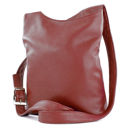 modamoda de T221 Damen Leder Umhängetasche Schultertasche Medium handmade in Italy