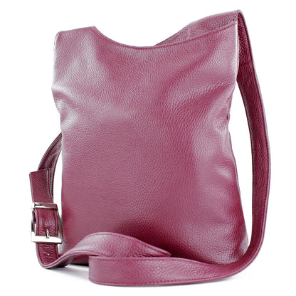 modamoda de T221 Damen Leder Umhängetasche Schultertasche Medium handmade in Italy