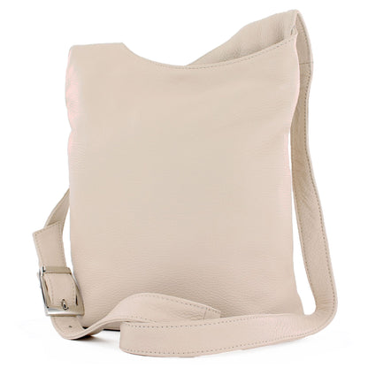 modamoda de T221 Damen Leder Umhängetasche Schultertasche Medium handmade in Italy