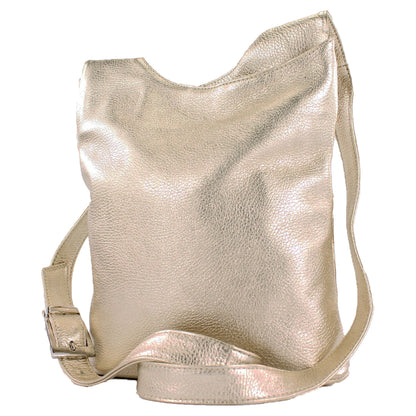 modamoda de T221 Damen Leder Umhängetasche Schultertasche Medium handmade in Italy