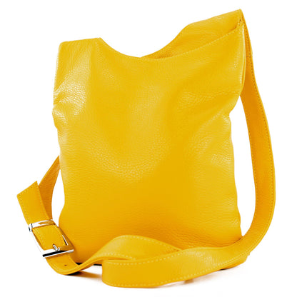 modamoda de T221 Damen Leder Umhängetasche Schultertasche Medium handmade in Italy