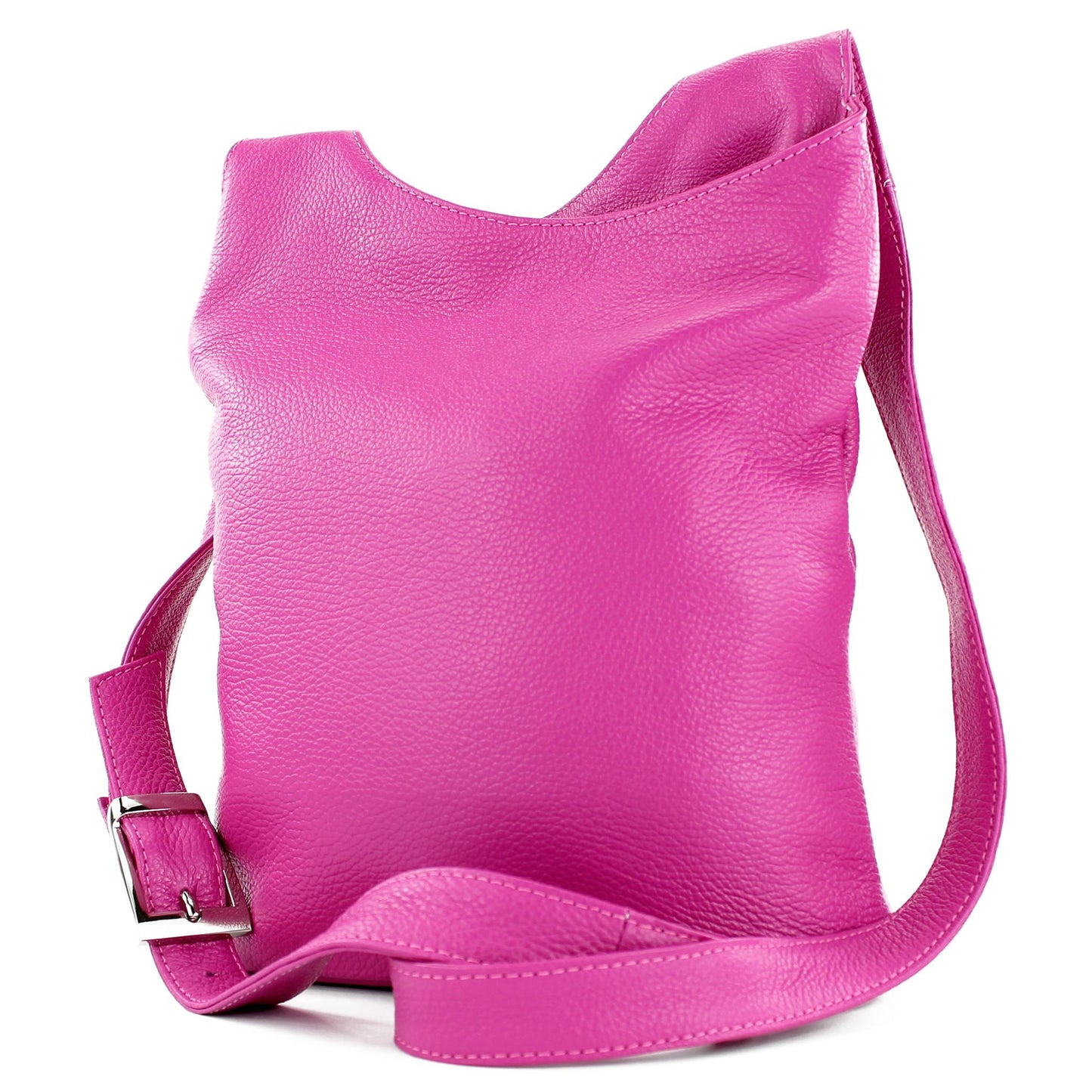 modamoda de T221 Damen Leder Umhängetasche Schultertasche Medium handmade in Italy