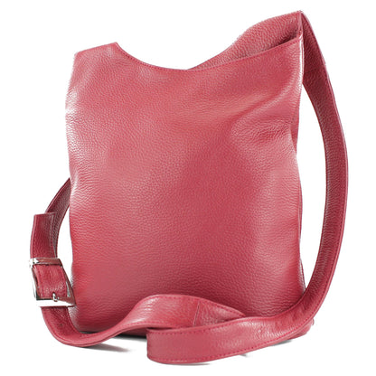 modamoda de T221 Damen Leder Umhängetasche Schultertasche Medium handmade in Italy