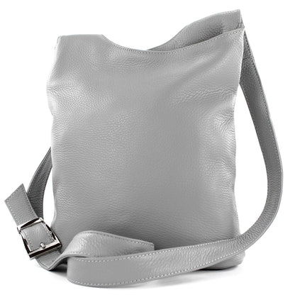 modamoda de T221 Damen Leder Umhängetasche Schultertasche Medium handmade in Italy