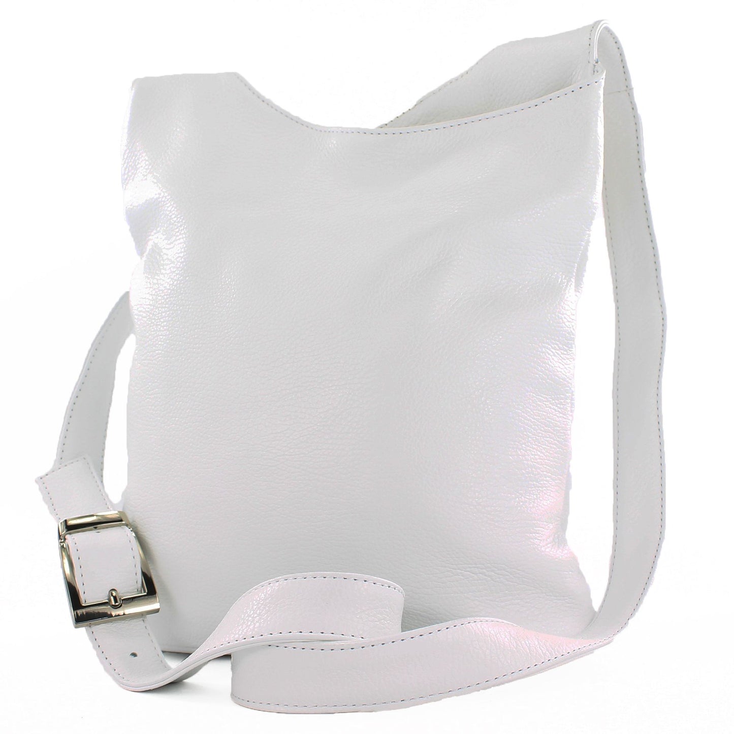 modamoda de T221 Damen Leder Umhängetasche Schultertasche Medium handmade in Italy