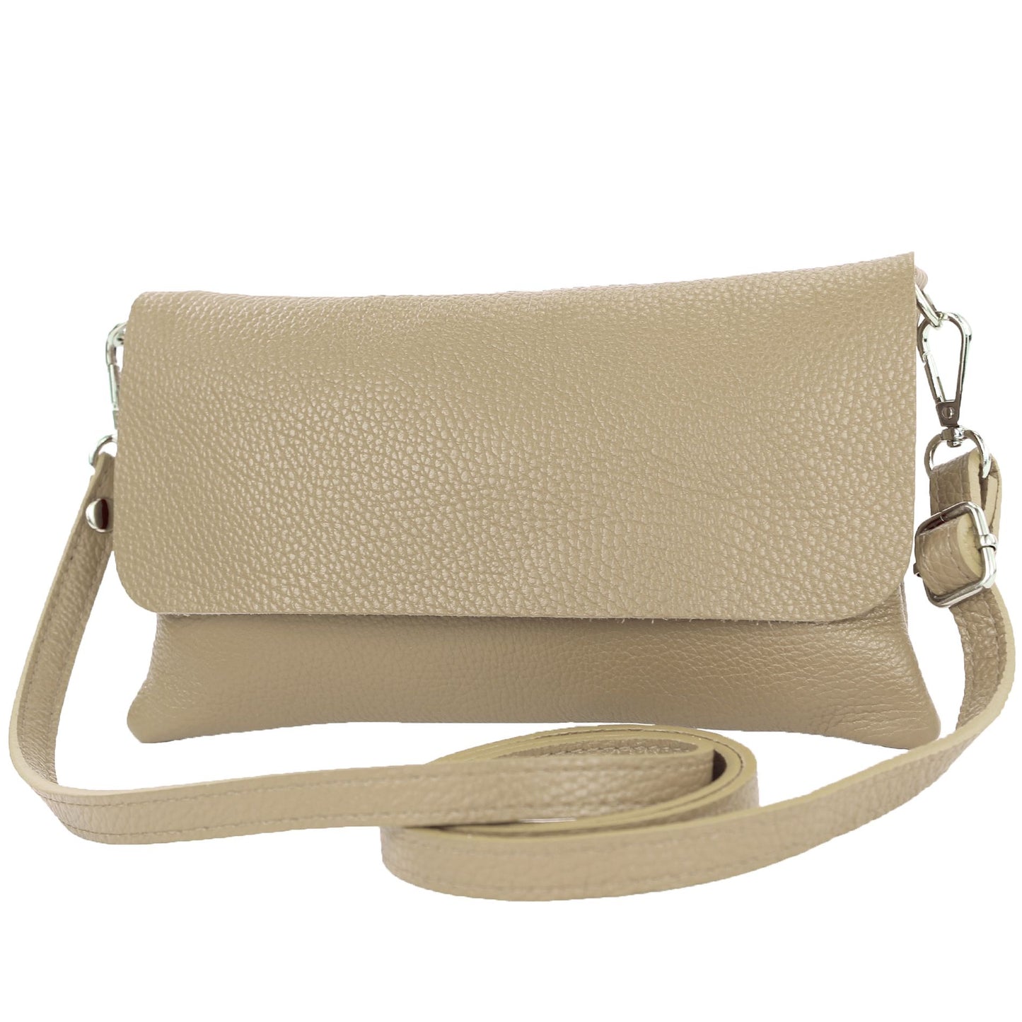 modamoda de - T226 -  ital. Leder Clutch Umhängetasche Klein Small