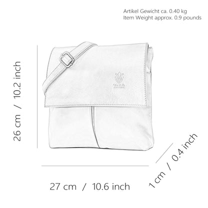 modamoda de T63LEDER Damen Leder Umhängetasche Schultertasche handmade in Italy