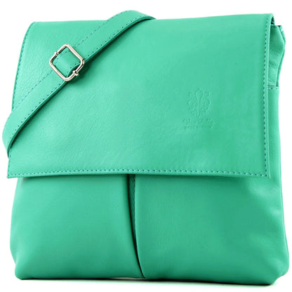 modamoda de T63 Damen Nappaleder Umhängetasche Schultertasche handmade in Italy