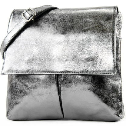 modamoda de T63 Damen Nappaleder Umhängetasche Schultertasche handmade in Italy