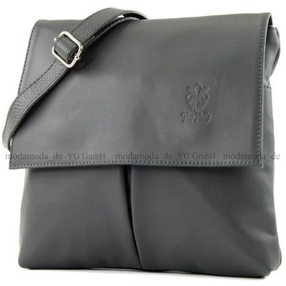 modamoda de T63 Damen Nappaleder Umhängetasche Schultertasche handmade in Italy