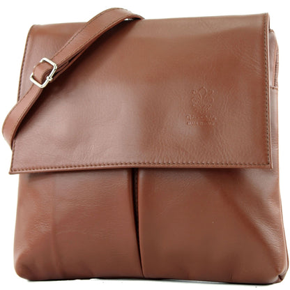 modamoda de T63 Damen Nappaleder Umhängetasche Schultertasche handmade in Italy