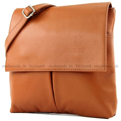 modamoda de T63 Damen Nappaleder Umhängetasche Schultertasche handmade in Italy