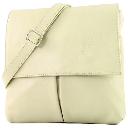 modamoda de T63 Damen Nappaleder Umhängetasche Schultertasche handmade in Italy