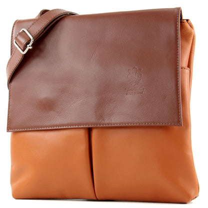 modamoda de T63 Damen Nappaleder Umhängetasche Schultertasche handmade in Italy
