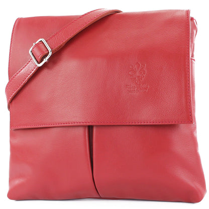 modamoda de T63 Damen Nappaleder Umhängetasche Schultertasche handmade in Italy