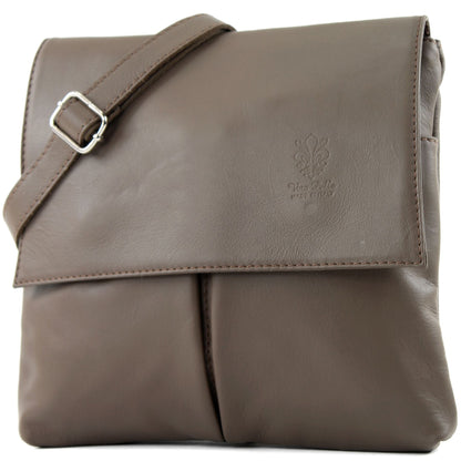 modamoda de T63 Damen Nappaleder Umhängetasche Schultertasche handmade in Italy