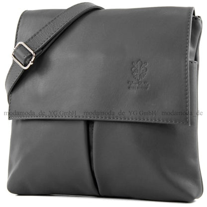 modamoda de T63 Damen Nappaleder Umhängetasche Schultertasche handmade in Italy