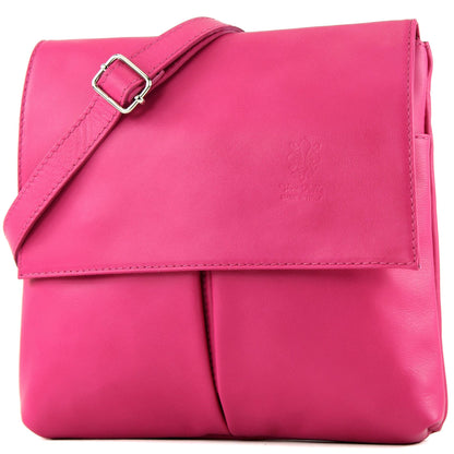 modamoda de T63 Damen Nappaleder Umhängetasche Schultertasche handmade in Italy