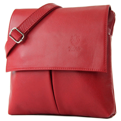 modamoda de T63 Damen Nappaleder Umhängetasche Schultertasche handmade in Italy