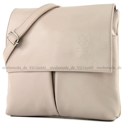 modamoda de T63 Damen Nappaleder Umhängetasche Schultertasche handmade in Italy