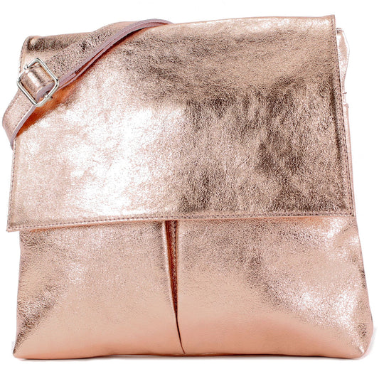 modamoda de T63 Damen Nappaleder Umhängetasche Schultertasche handmade in Italy