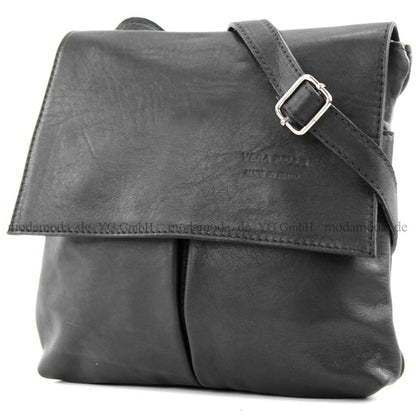 modamoda de T63 Damen Nappaleder Umhängetasche Schultertasche handmade in Italy
