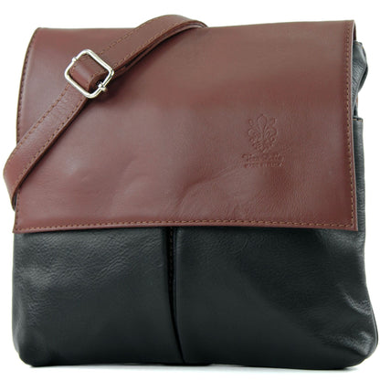 modamoda de T63 Damen Nappaleder Umhängetasche Schultertasche handmade in Italy