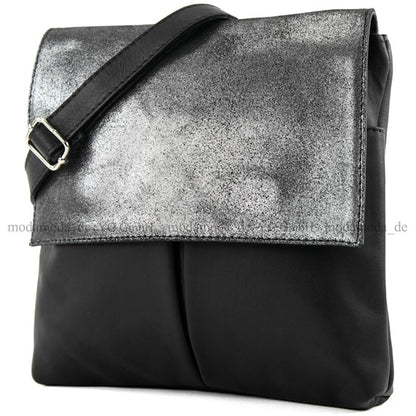 modamoda de T63 Damen Nappaleder Umhängetasche Schultertasche handmade in Italy