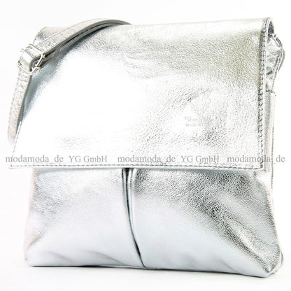 modamoda de T63 Damen Nappaleder Umhängetasche Schultertasche handmade in Italy