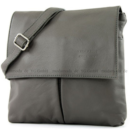 modamoda de T63 Damen Nappaleder Umhängetasche Schultertasche handmade in Italy
