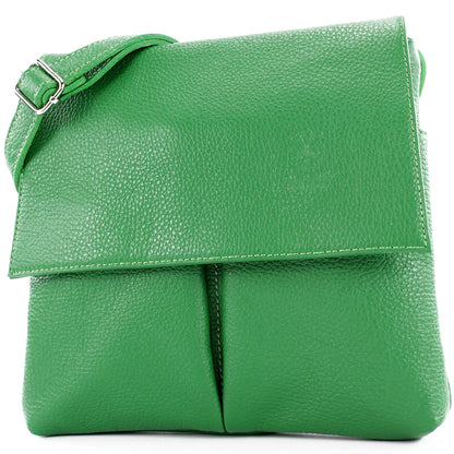 modamoda de T63LEDER Damen Leder Umhängetasche Schultertasche handmade in Italy
