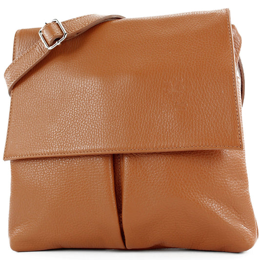 modamoda de T63LEDER Damen Leder Umhängetasche Schultertasche handmade in Italy