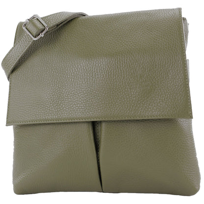 modamoda de T63LEDER Damen Leder Umhängetasche Schultertasche handmade in Italy