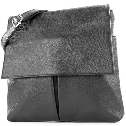 modamoda de T63LEDER Damen Leder Umhängetasche Schultertasche handmade in Italy