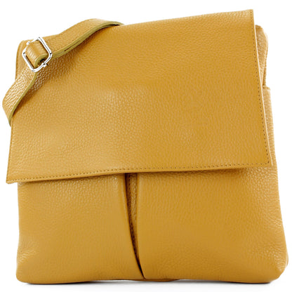 modamoda de T63LEDER Damen Leder Umhängetasche Schultertasche handmade in Italy