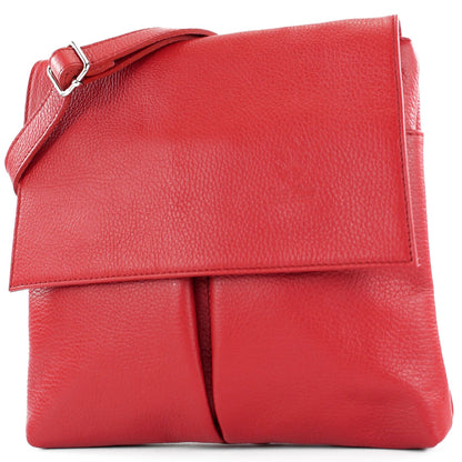 modamoda de T63LEDER Damen Leder Umhängetasche Schultertasche handmade in Italy