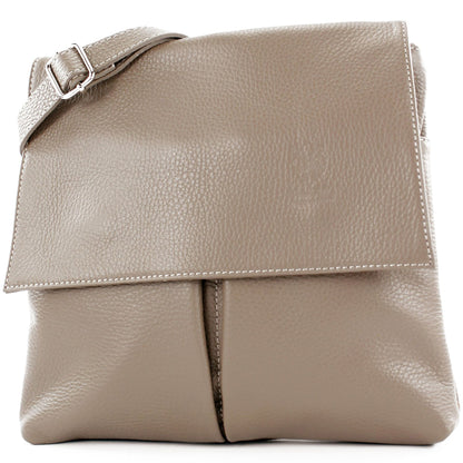 modamoda de T63LEDER Damen Leder Umhängetasche Schultertasche handmade in Italy