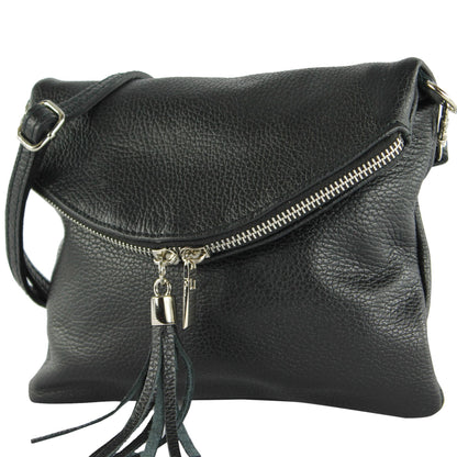 modamoda de T139 LEDER Damen Leder Umhängetasche Abendtasche Klein handmade in Italy