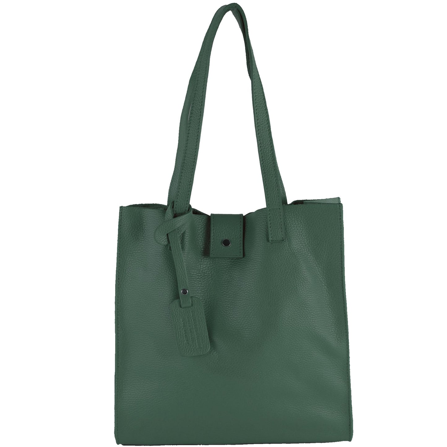 modamoda de - T247 -  Ital. Leder Shopper mit herausnehmbarer Innentasche