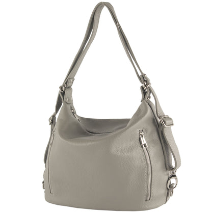 W by -Borsa a spalla in pelle laminata - argento – White Mood W by -Borsa a spalla in pelle laminata - argento – White Mood