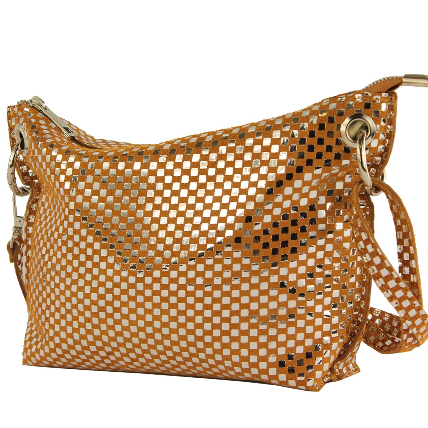 modamoda de - T252 - ital. Umhängetasche Small aus Wildleder
