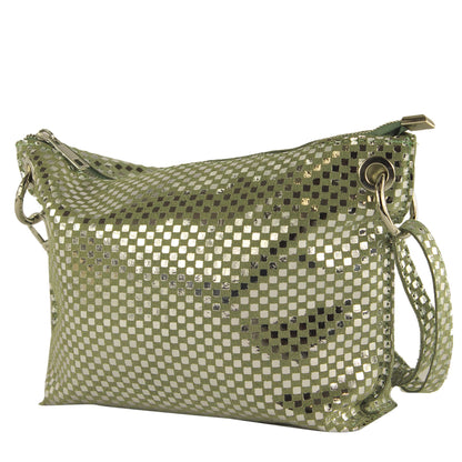 modamoda de - T252 - ital. Umhängetasche Small aus Wildleder