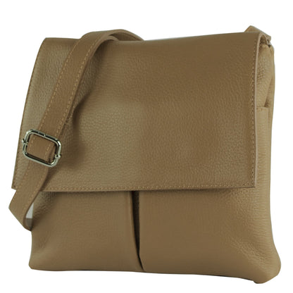 modamoda de T63LEDER Damen Leder Umhängetasche Schultertasche handmade in Italy
